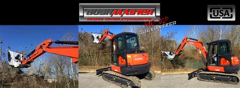 bushmaster mini excavator brush cutter|galvanized skid steer cutter.